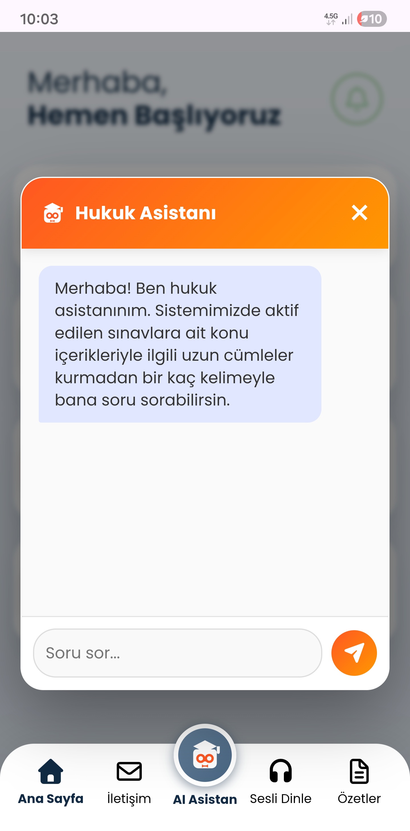 Yapay Zeka Asistanı